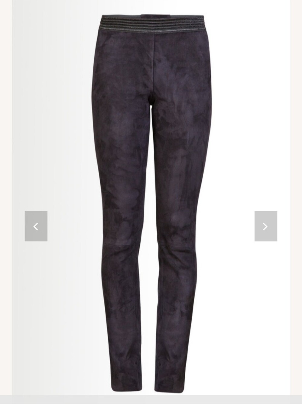Zinga Black Suede Pants Size 40